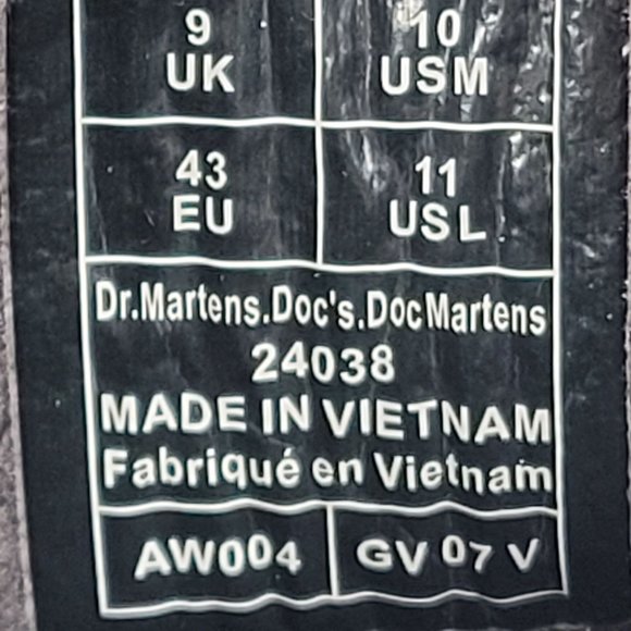 Dr. Martens 1460 Men's Wintergrip Leather Boots Cocoa 24038 US Size 10 NWB - Picture 12 of 12